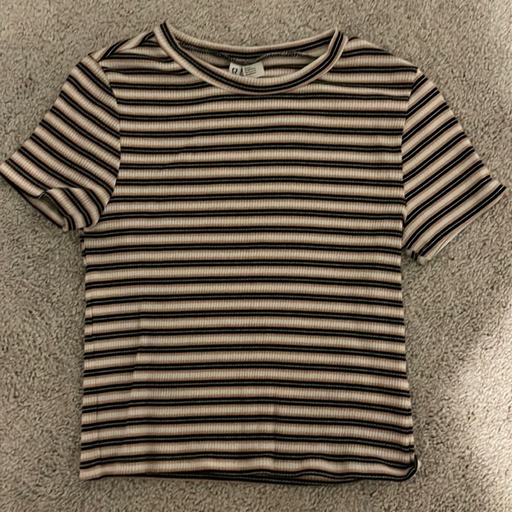 Striped short sleeved shirt from H&M
